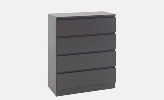 Malvern 4 Drawer Chest - Grey