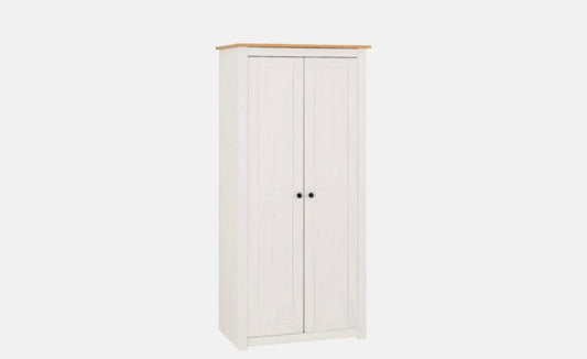 Panama 2 Door Wardrobe White