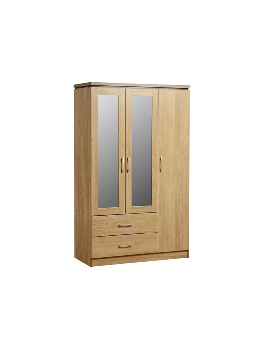 Charles 3 Door 2 Drawer Mirror Wardrobe