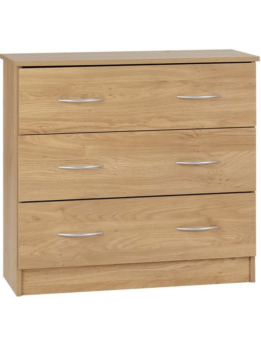 Bellingham Oak 3 Drawer Chest