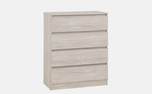 Malvern 4 Drawer Chest - Urban Snow