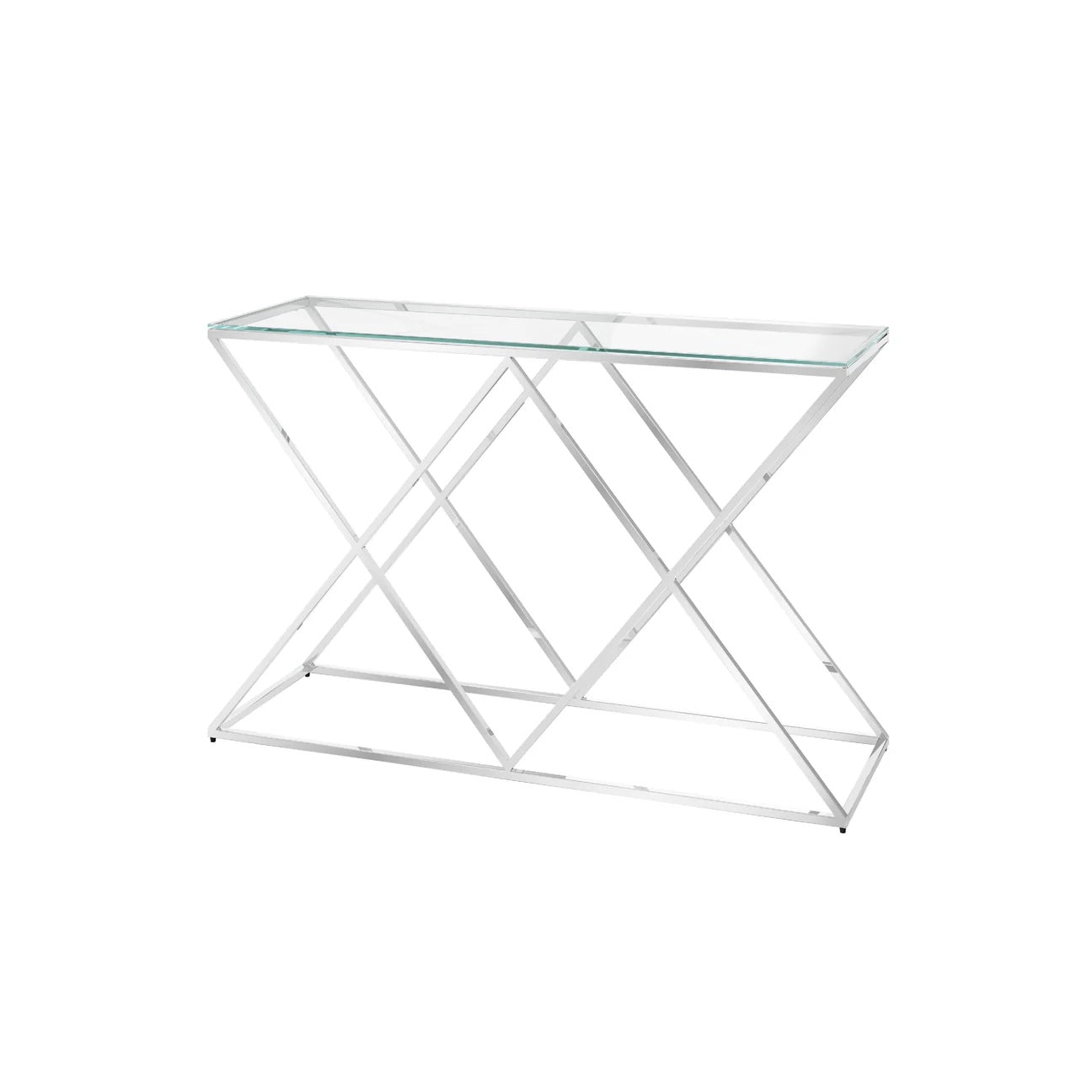 Victor Clear Glass Console Table