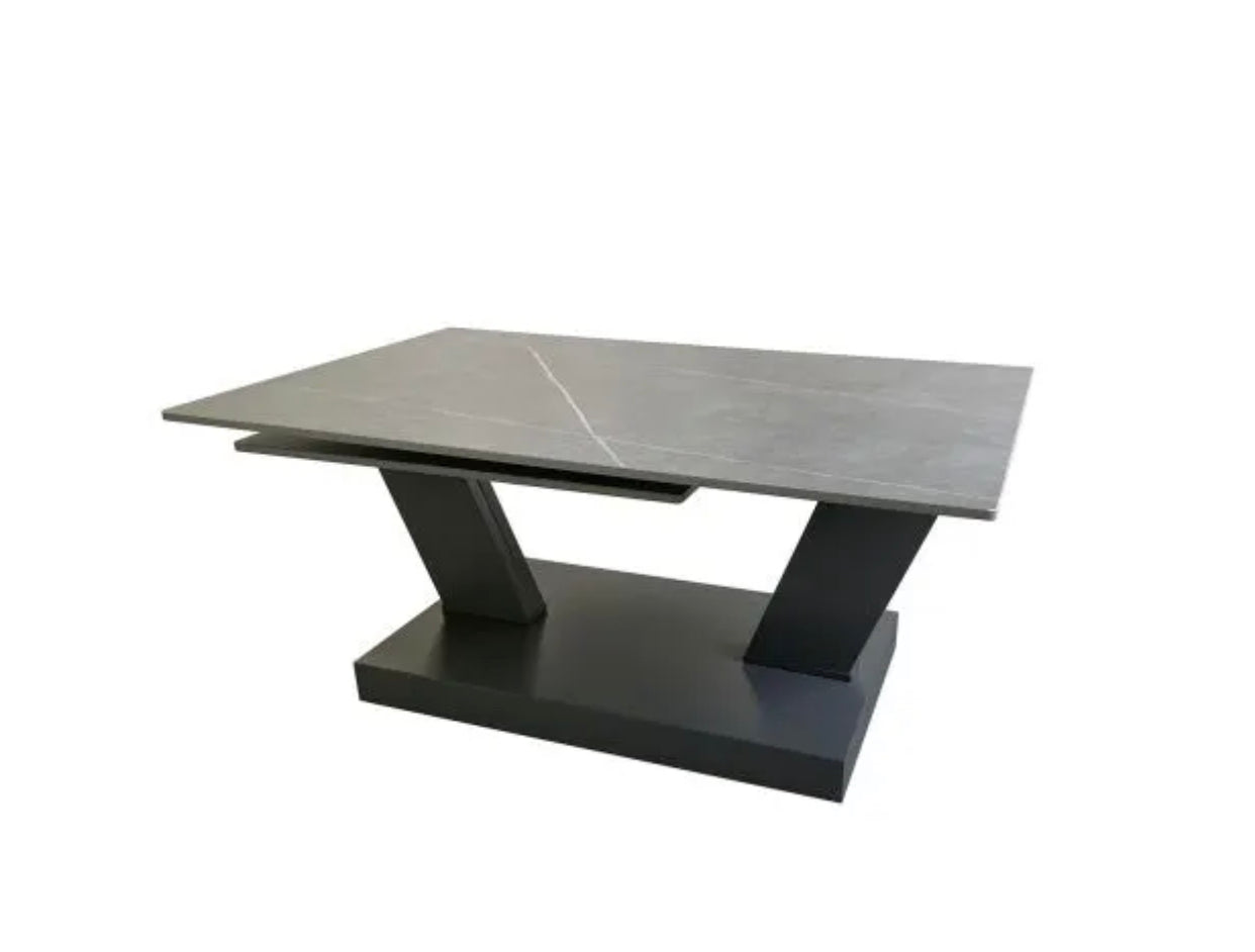 Sparta Matte Grey Ceramic Coffee Table