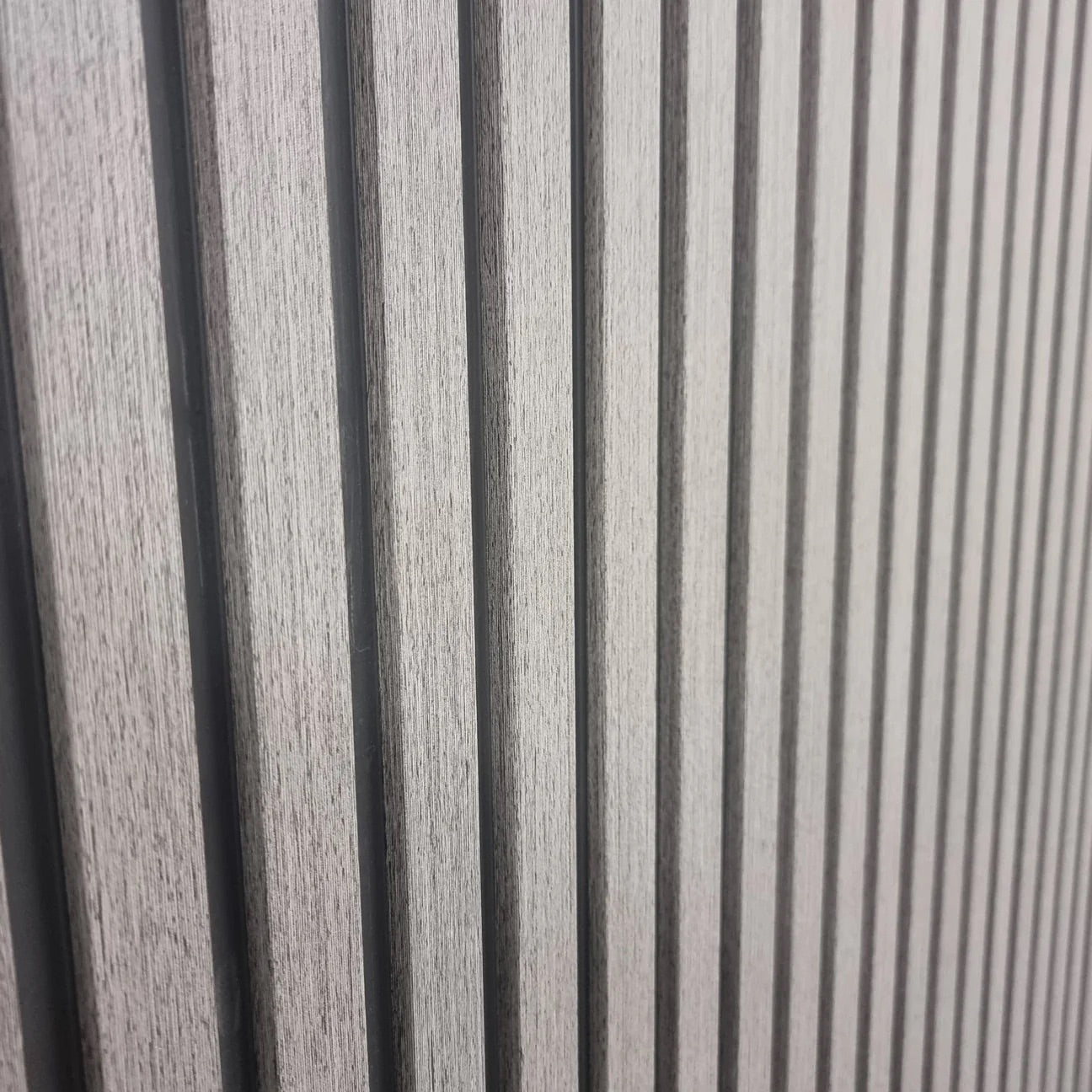 Wood Effect Slatted Wall Panels Ash Grey