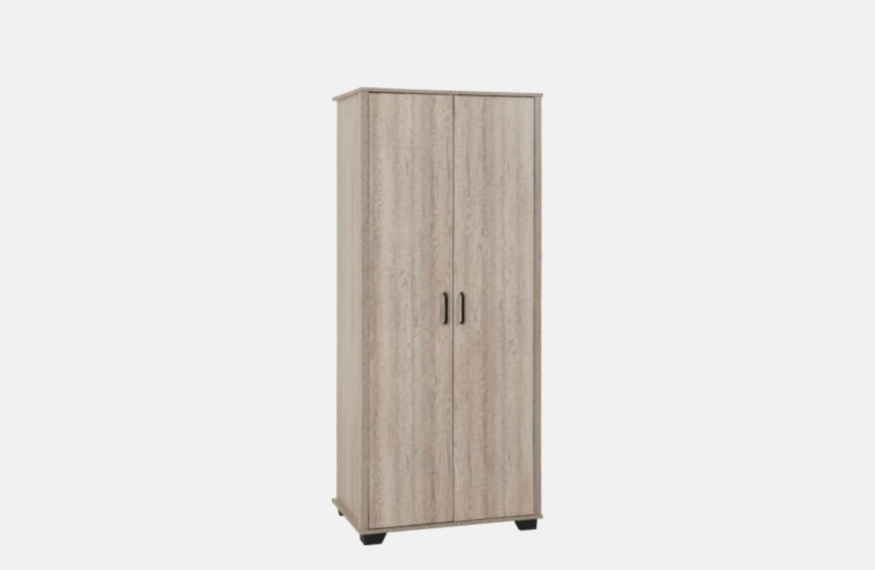 Oliver 2 Door Light Oak Wardrobe