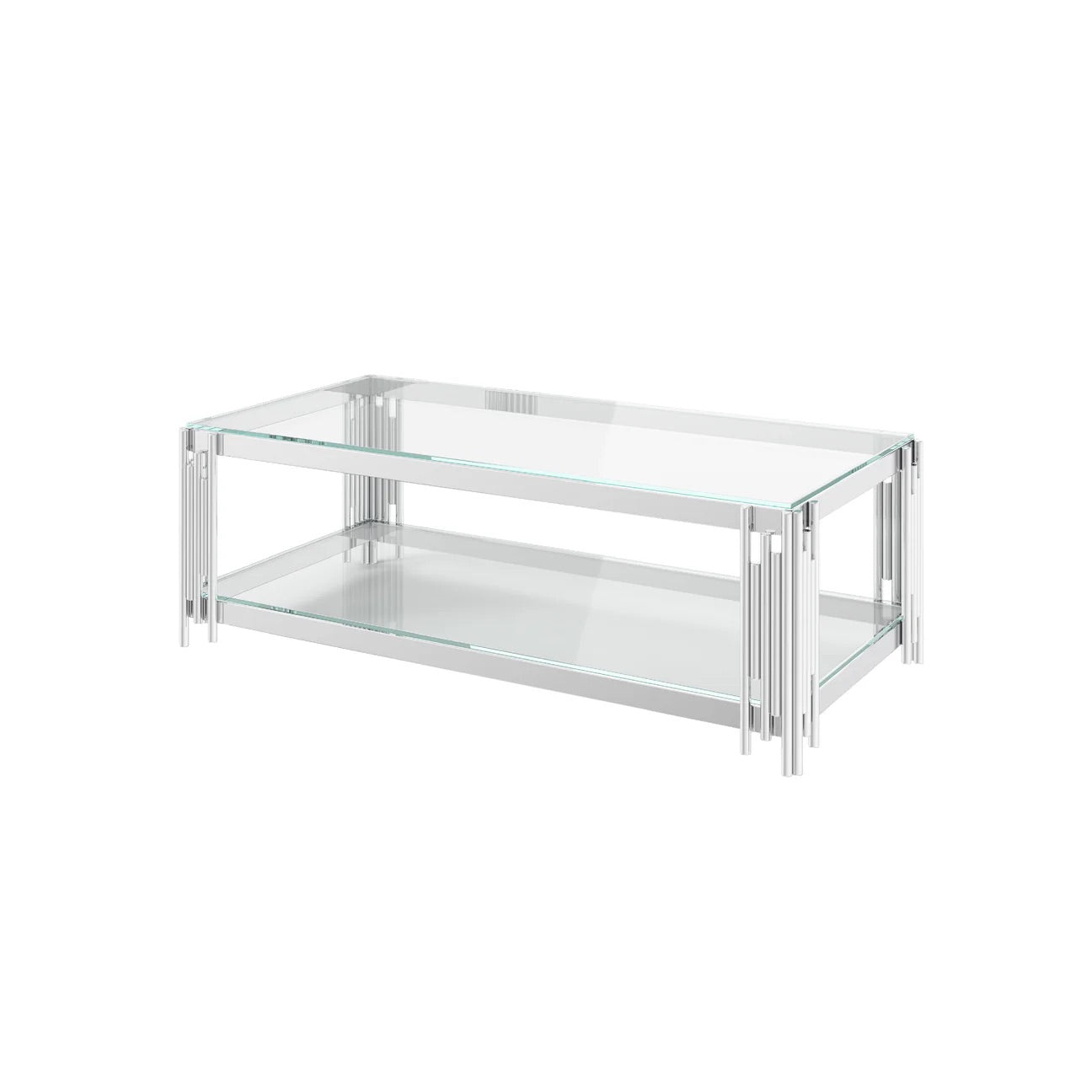 Vasari Clear Glass Coffee Table