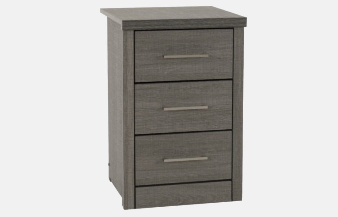 Lisbon 3 Drawer Bedside