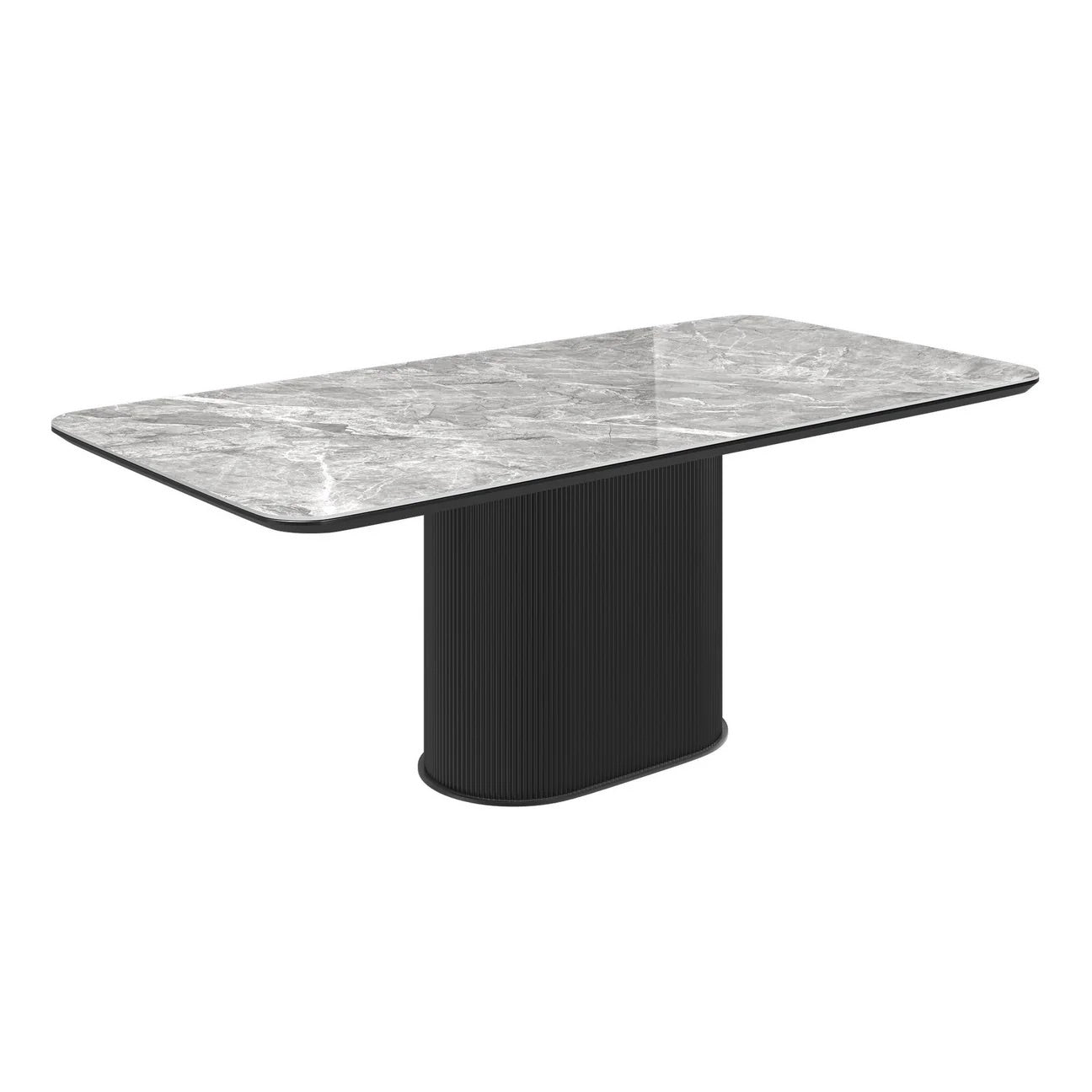 Roberto Gloss Grey Ceramic Coffee Table