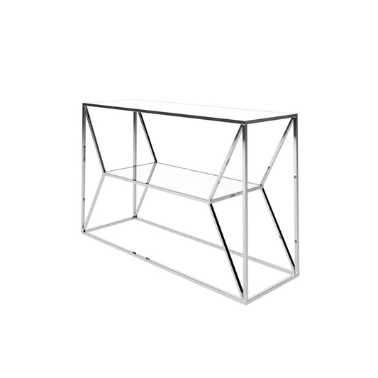 Matteo Clear Glass Console Table