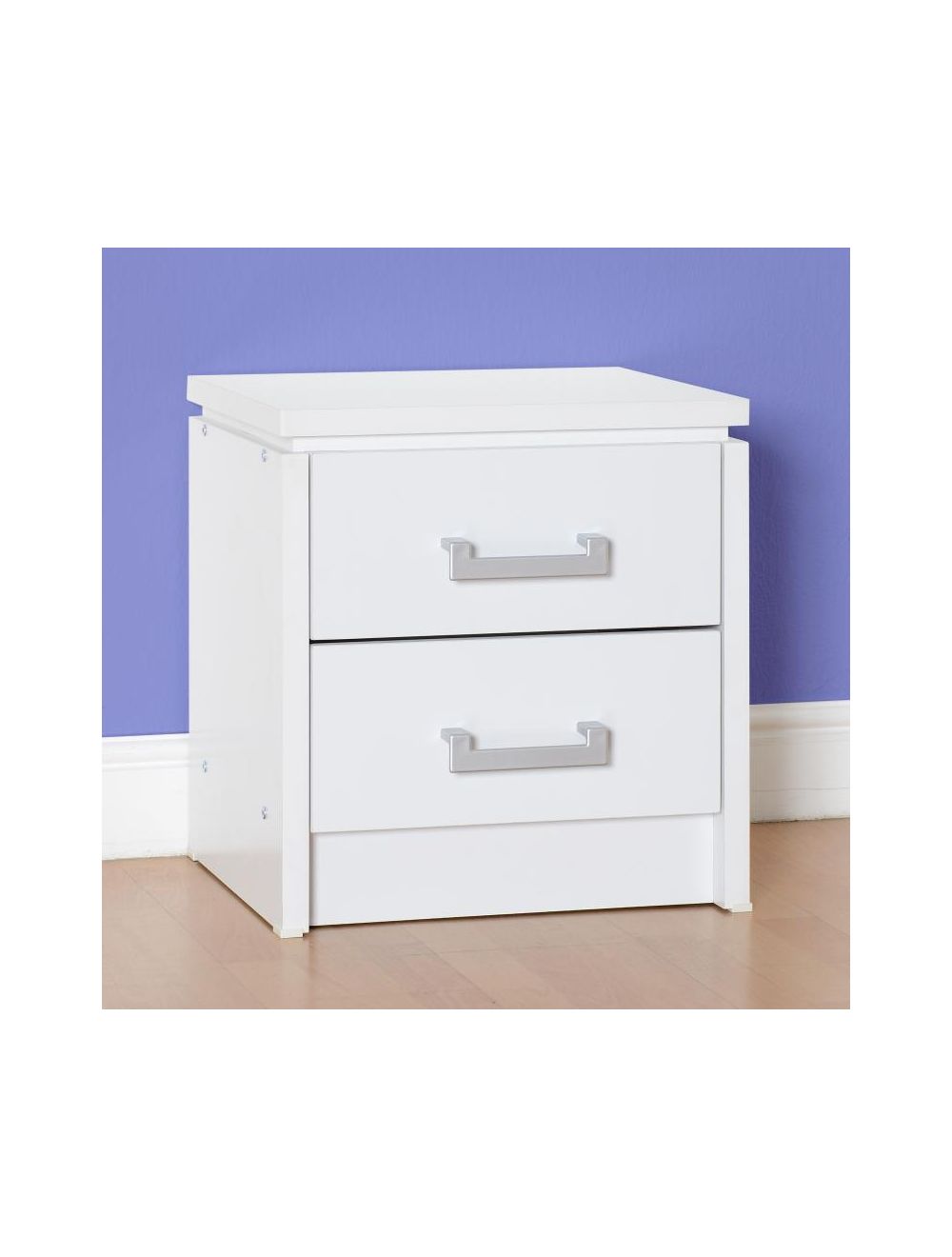 Charles White 2 Drawer Bedside