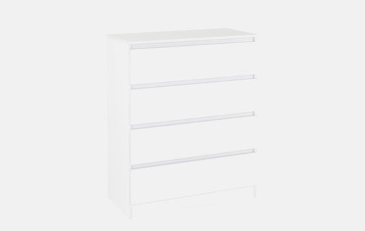 Malvern 4 Drawer Chest - White