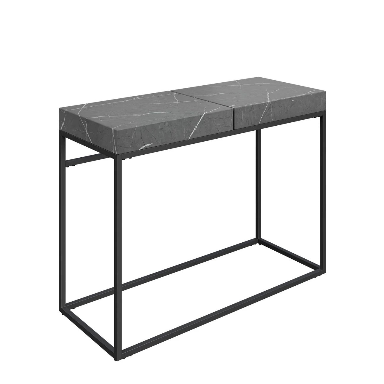 Delma Grey Marble Effect Console Table