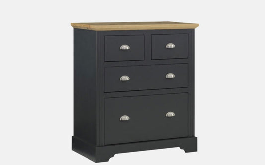 Toledo 2+2 Chest Draws - Dark Grey