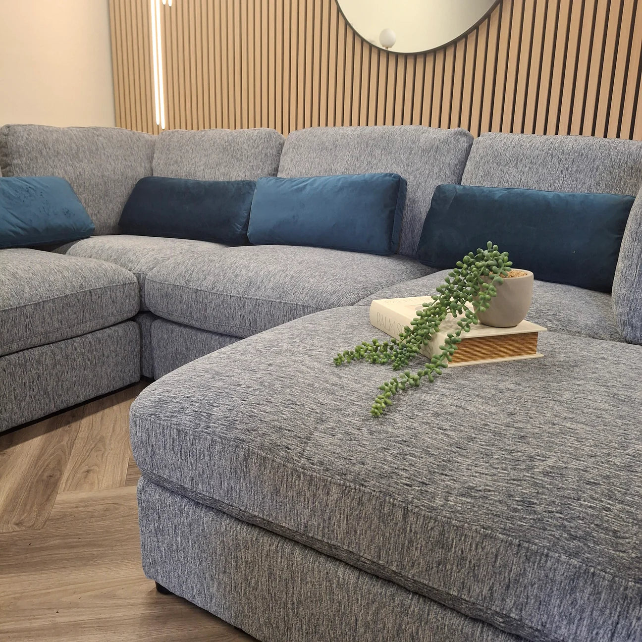 Lara U shape sofa - Blue