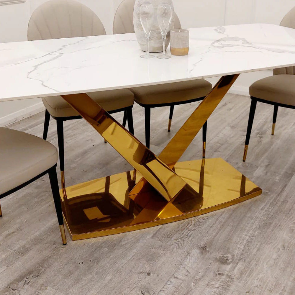 Valeo Gold 1.8m Dining Table