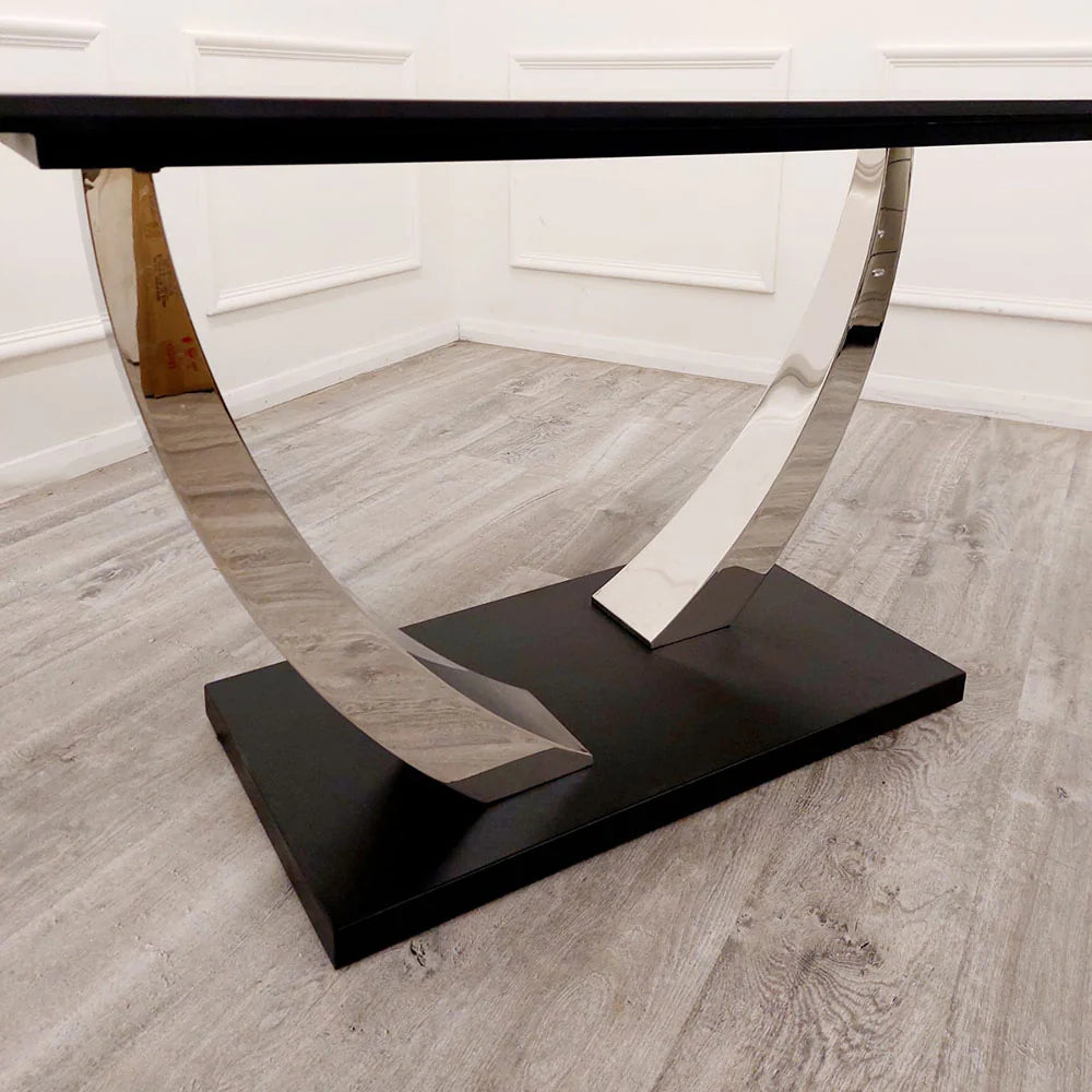 Venus 1.6m Chrome Dining Table