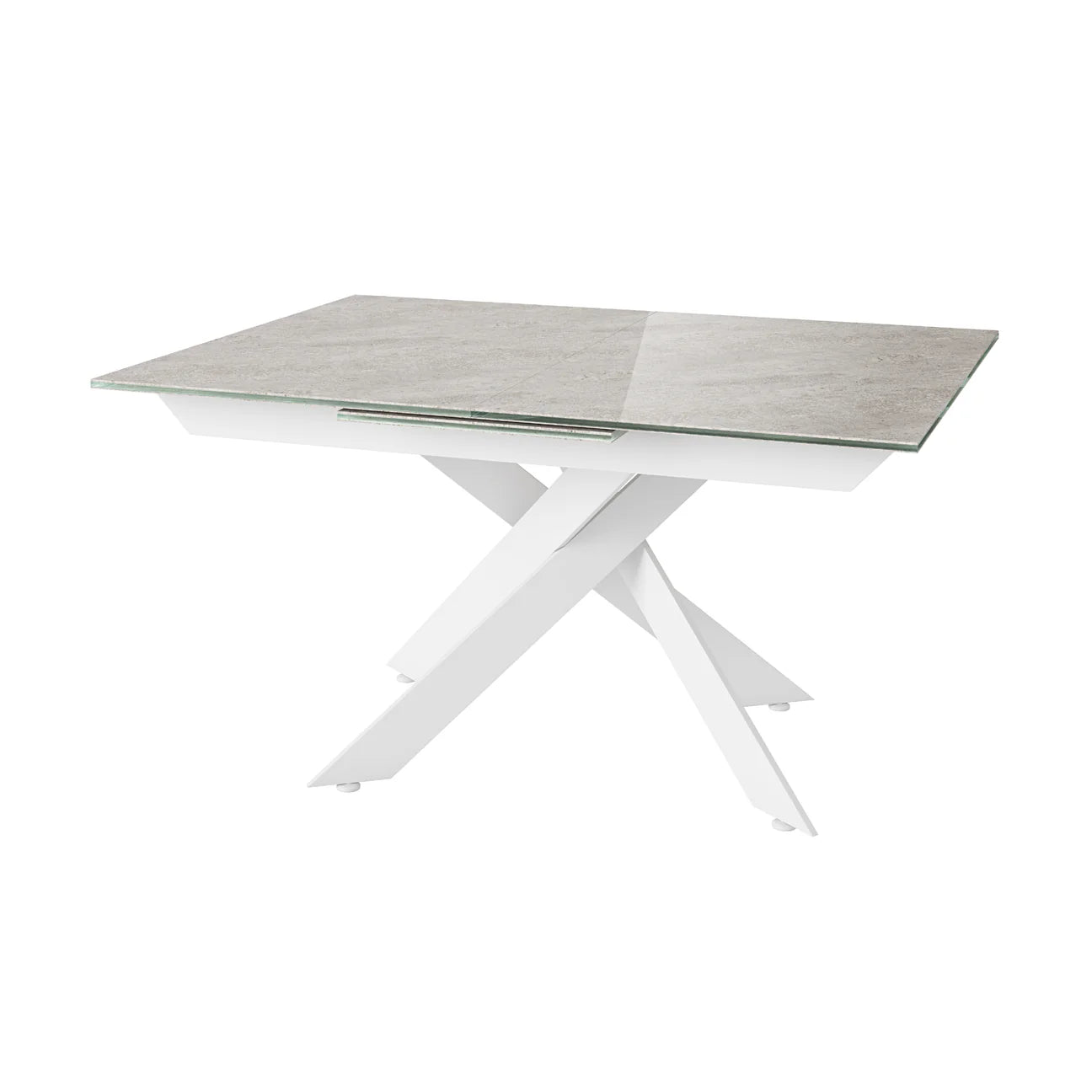 Luxor 160-200cm Matte Grey Ceramic Auto-rise Extending Dining Table