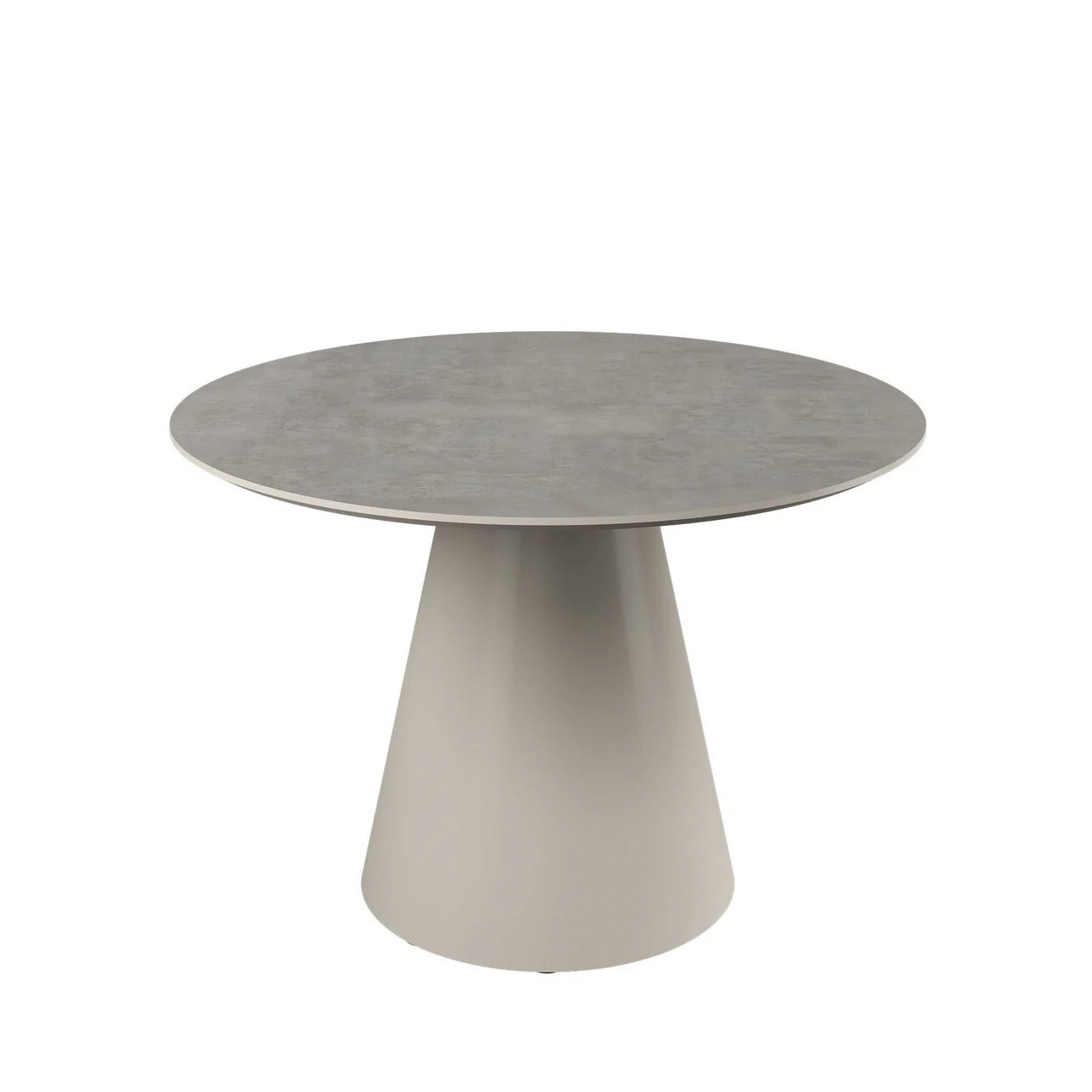 Simoni 120cm Round Light Grey Melamine Dining Table