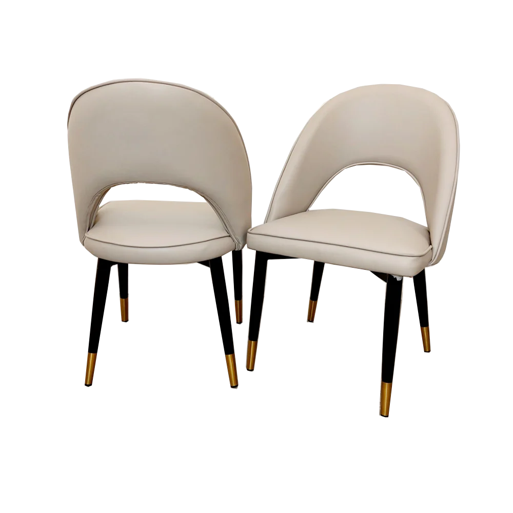 Astra Cream Leather Dining Chair