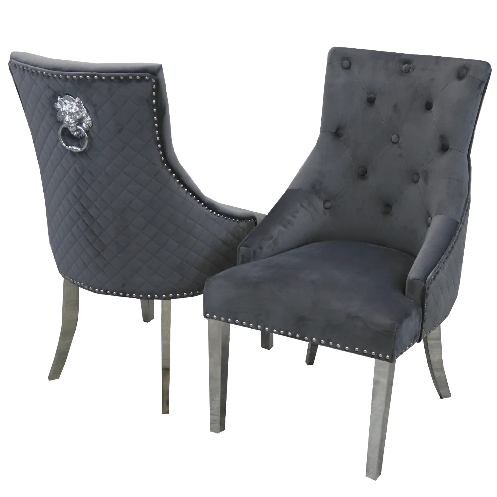 Bentley Dark Grey Dining Chairs