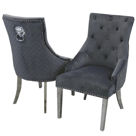 Bentley Dark Grey Dining Chairs