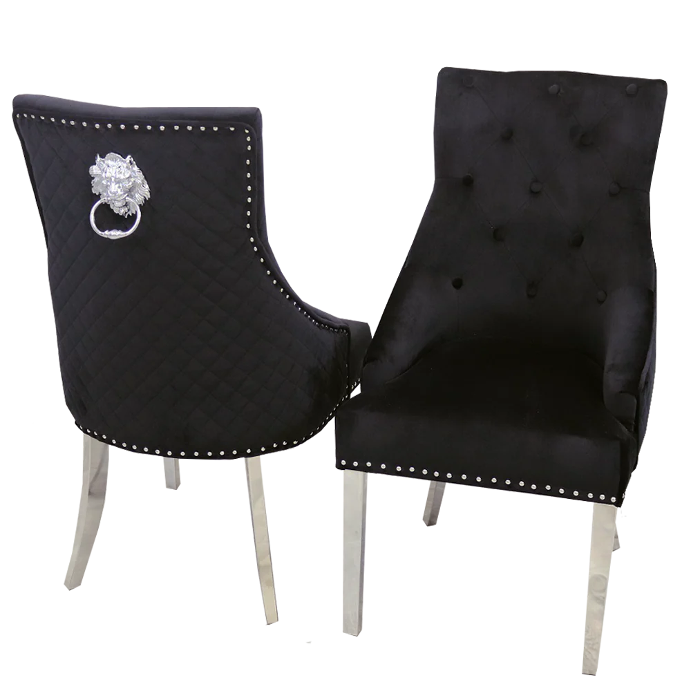 Bentley Black Velvet DIning Chair