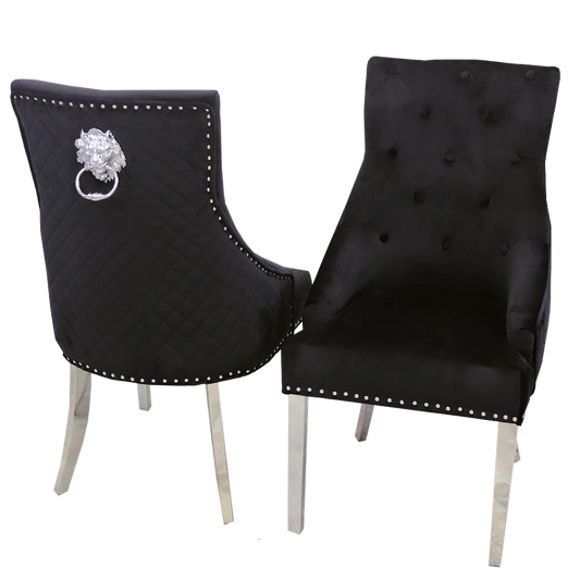 Bentley Black Velvet DIning Chair