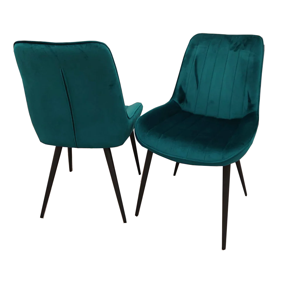 Dido Teal Velvet Dining Chair