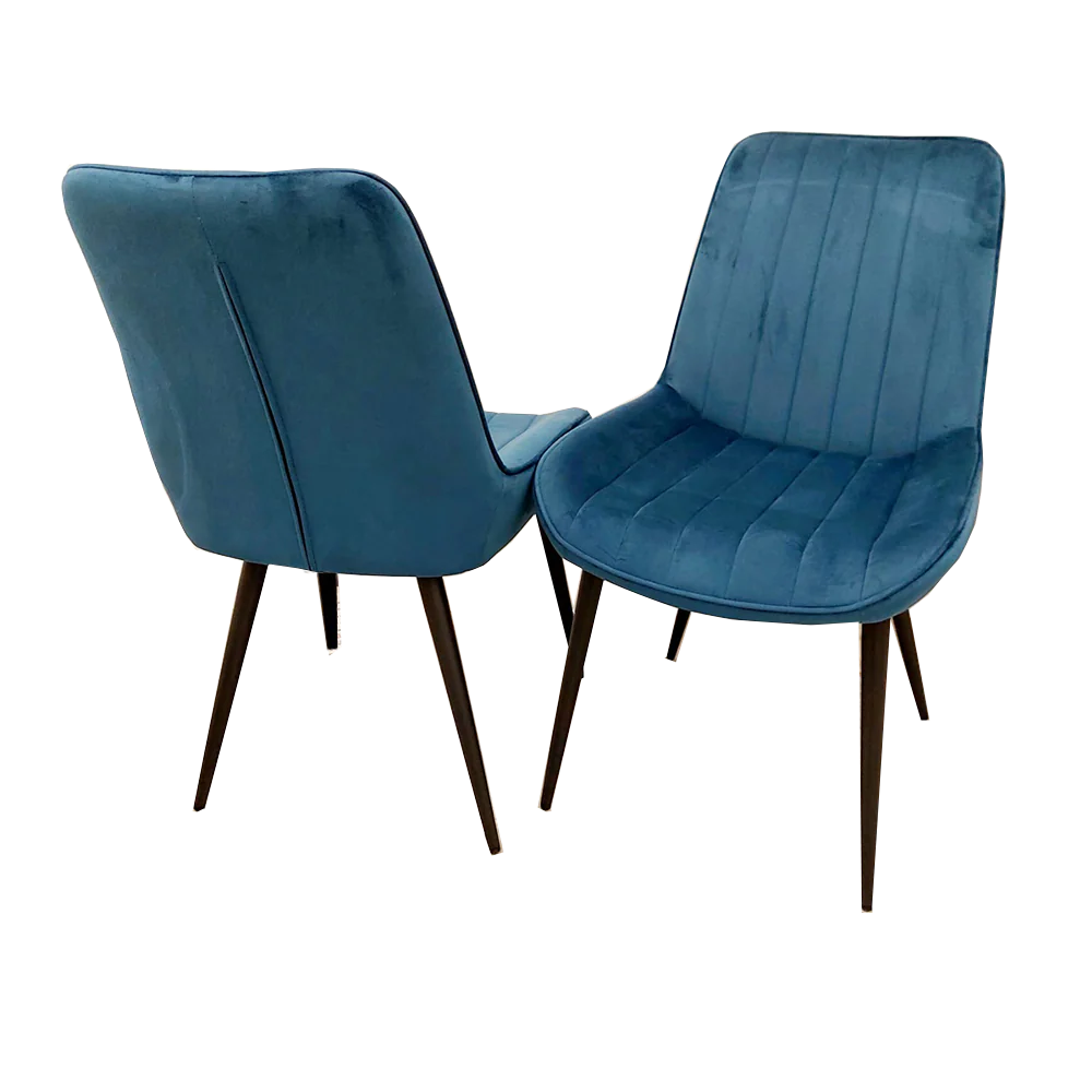 Dido Blue Velvet Dining Chair