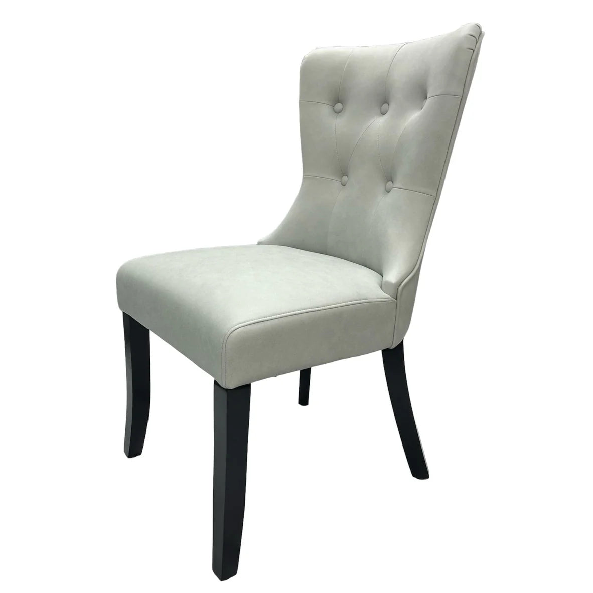 Louis PU Grey Leather Chair