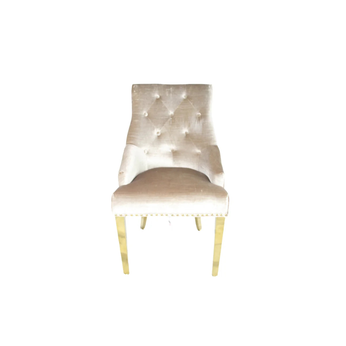 Roma Mink Chair / Gold Legs