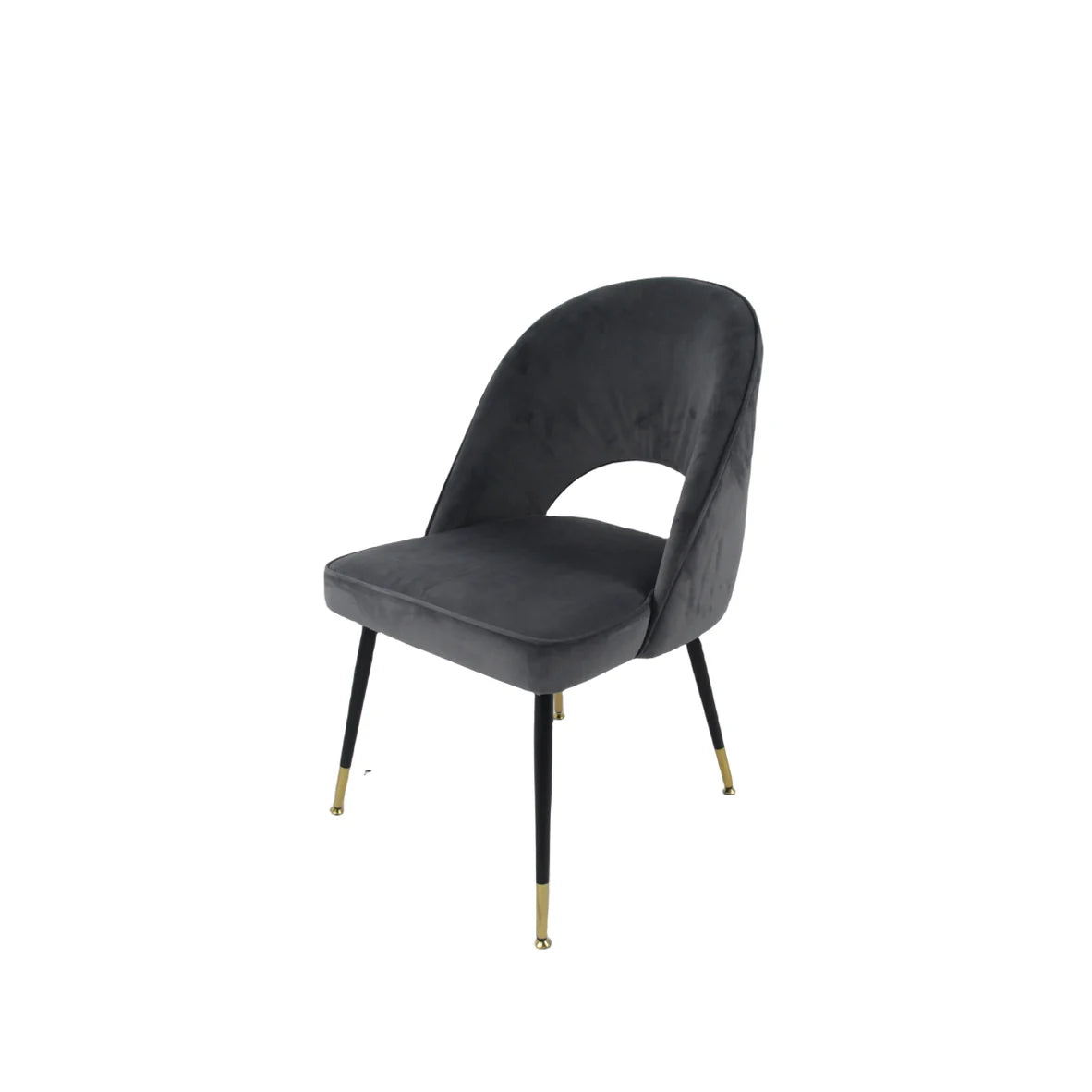 Venice Black Velvet Dining Chair