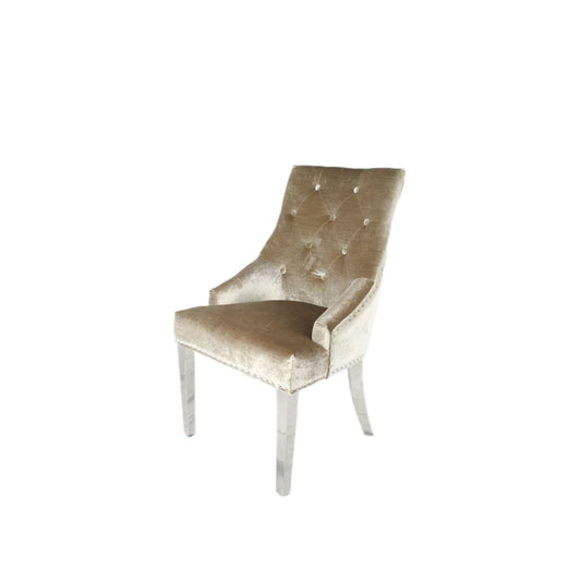 Jessica Mink Ring Knocker Dining Chair