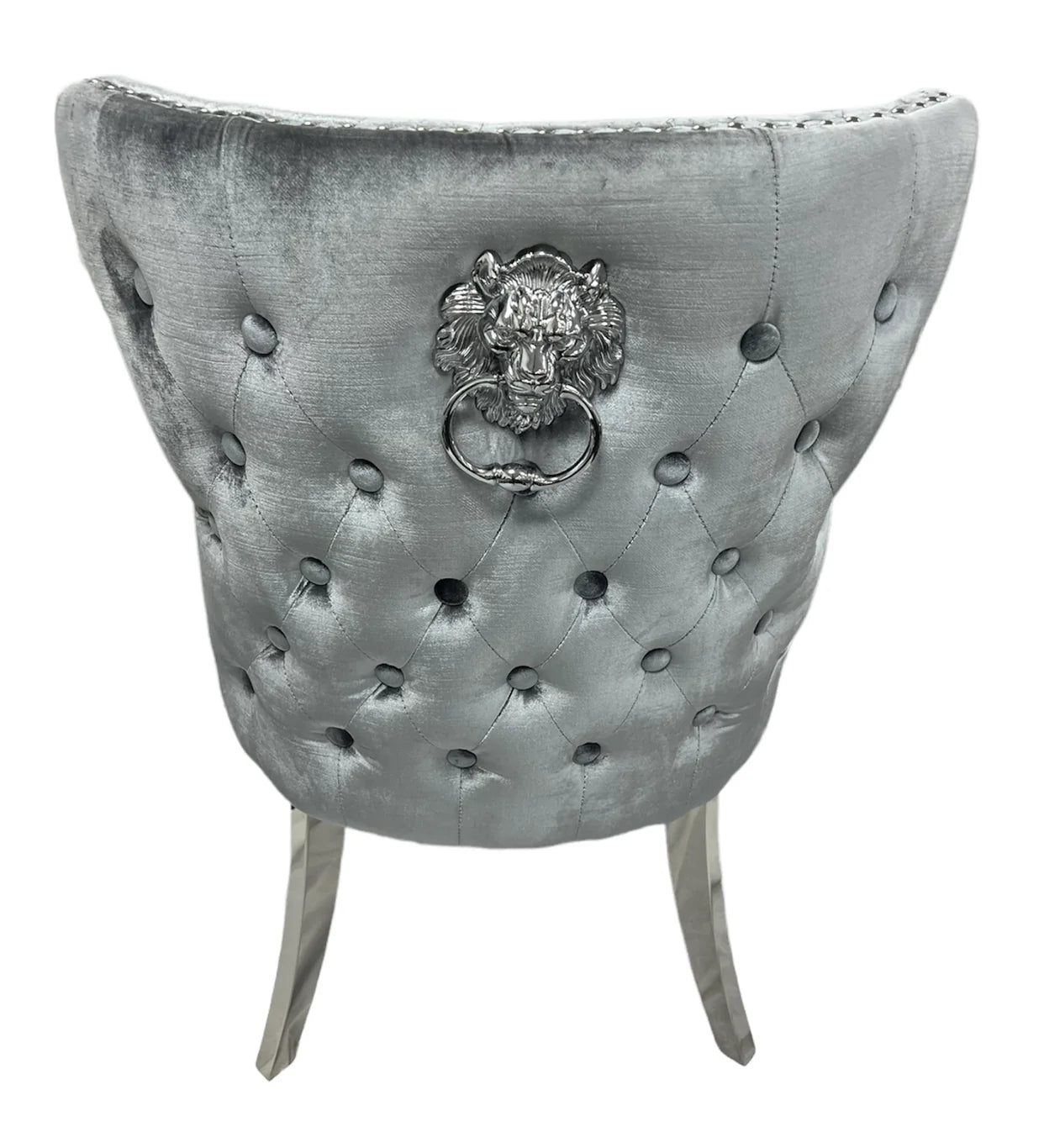 Lewis Silver Lion Knocker Dining Chair