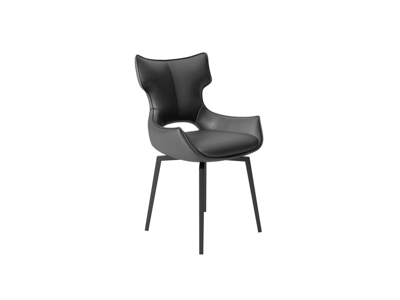 Raefello leather swivel Dining Chair